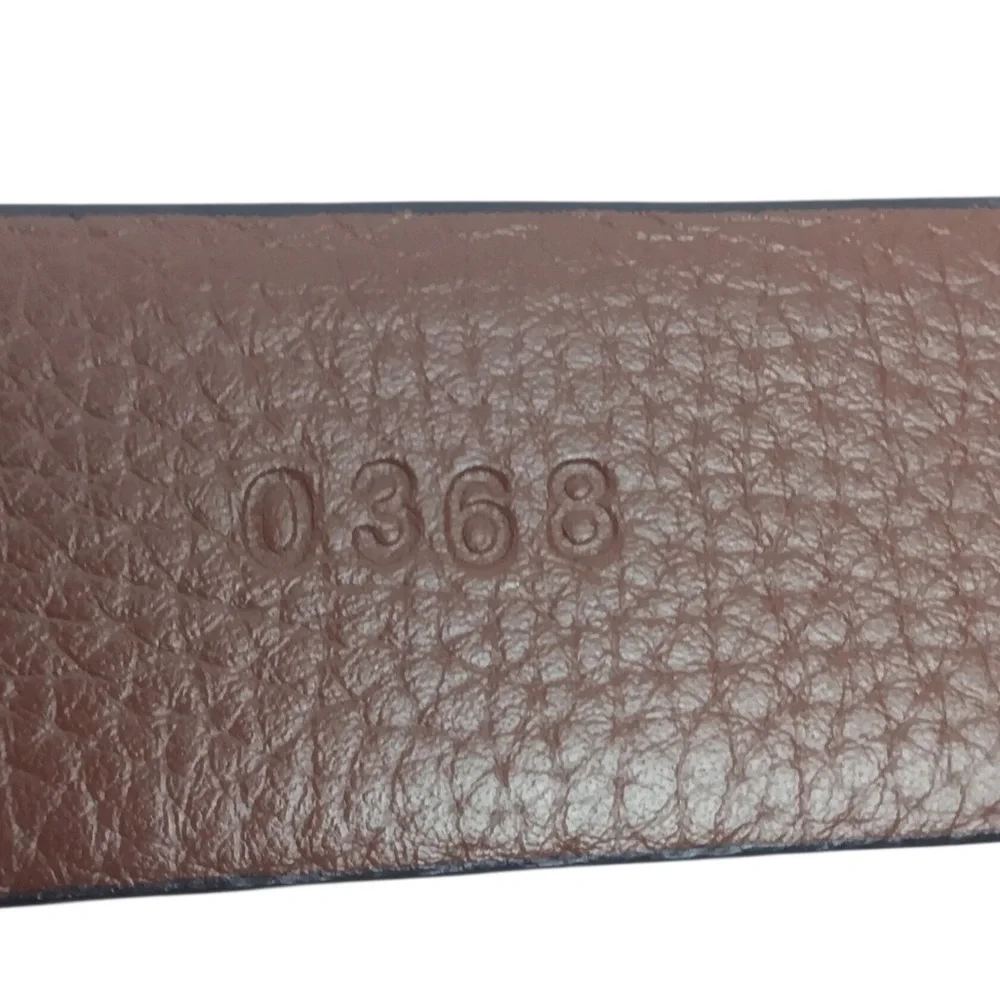 Jos, A Bank Italian Leather Dress Belt Mens 36 Brown